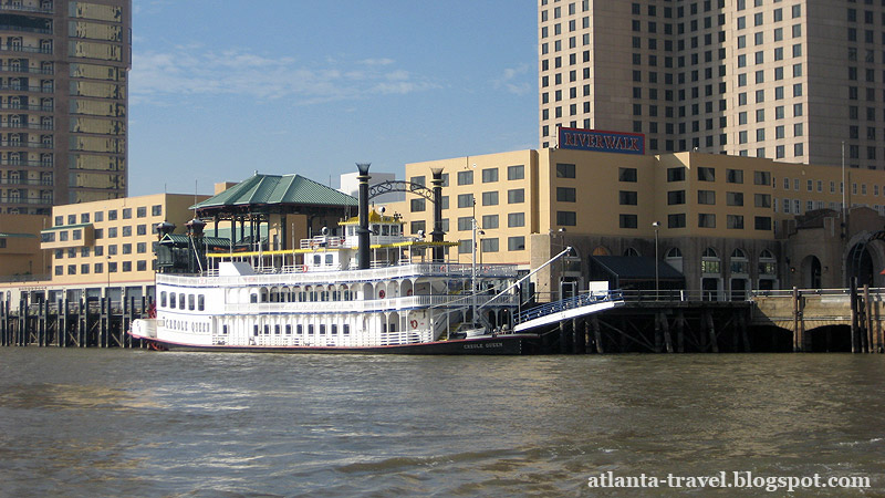 Вид на Новый Орлеан с реки Миссисипи