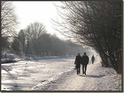 An afternoon view towards Timperley, from Marsland Bridge