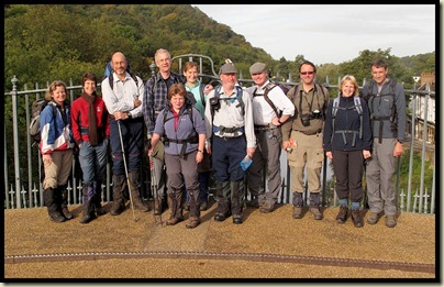 Photocall at the start of our walk