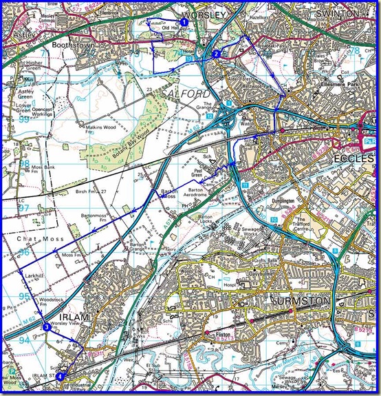 The Salford Trail (Part 3) - 18km, 50 metres ascent, 4-5 hours