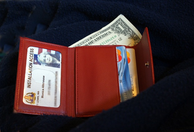 red wallet