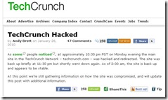Techcrunch hacked