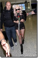 EXCLUSIVE: Lady GaGa Arrives In Sydney With Two Cans Of Coke In Her Hair (USA ONLY)