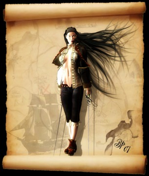 mujer pirata