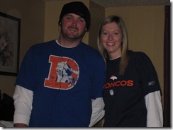 Joe and Lauren before game