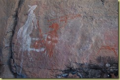 Kangaroo and Hunter with Spear