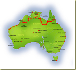Australia Map Exmouth