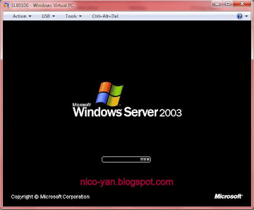 Install Windows Server 2003 di Virtual PC