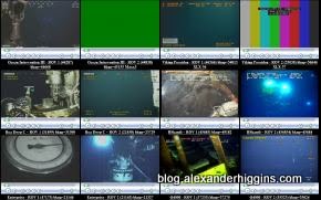 BP Live oil spill cam video wall