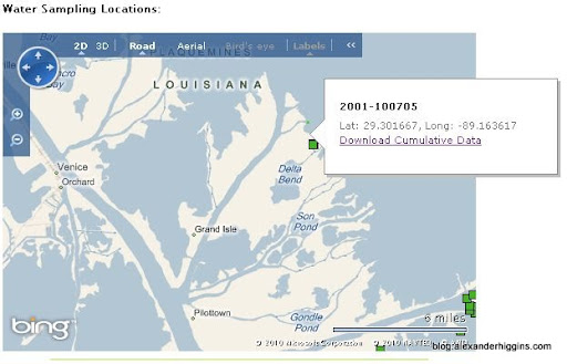 EPA Water Sampling Near Grand Isle