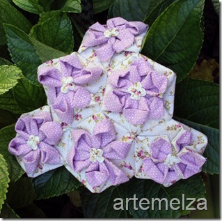 artemelza - flor em hexagono regular