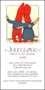 Julglogg 08 label
