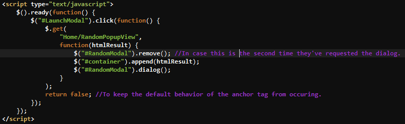 javascriptcallingaction