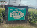 Downtown Hilo Welcome Sign