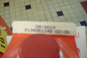 I know it's blurry, but check it out:  this juice expires in 2010.  Wha??