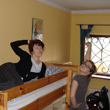 Yev and Alexi, posing in the Krakow hostel!