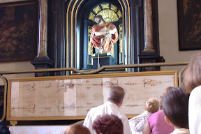 Shroud of Turin?  In Krakow?  Maybe it's a photocopy...