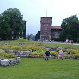 These kids were totally ignoring the "do not step on grass" rule.  They were never seen again.
