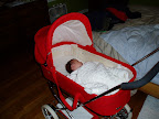 Polly in her Pram