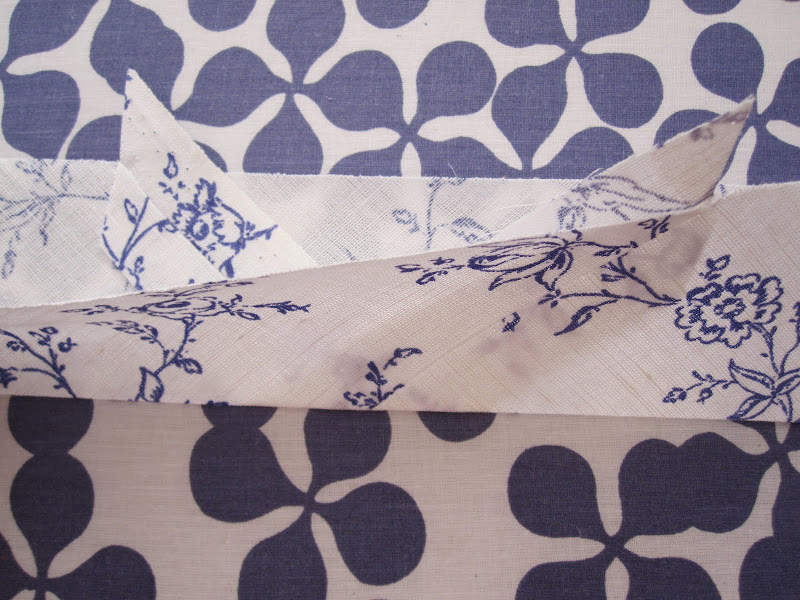 12cm bias strips joined and folded ready to make in to piping 12cm bias strips joined and folded ready to make in to piping