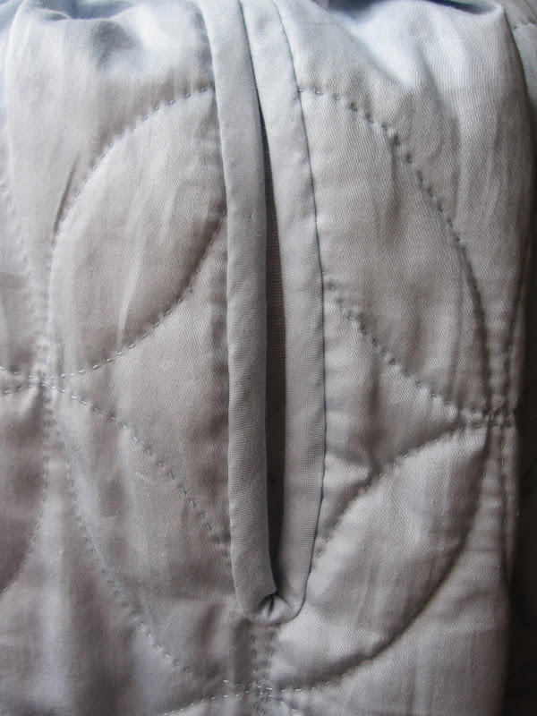 Finished pocket slit Finished pocket slit