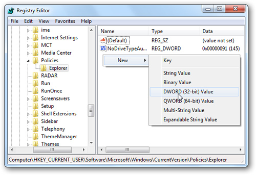 Giấu bớt những thành phần Control Panel trong Windows 7 - thuthuat.easyvn.net Giấu bớt những thành phần Control Panel trong Windows 7