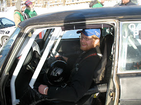 PNW Novice Champion Quinn Morley in his Saab 99 EMS Rally Car at Big White Winter Rally in Kelowna, BC