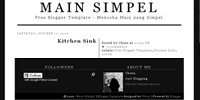 Free Blogger Template main simpel