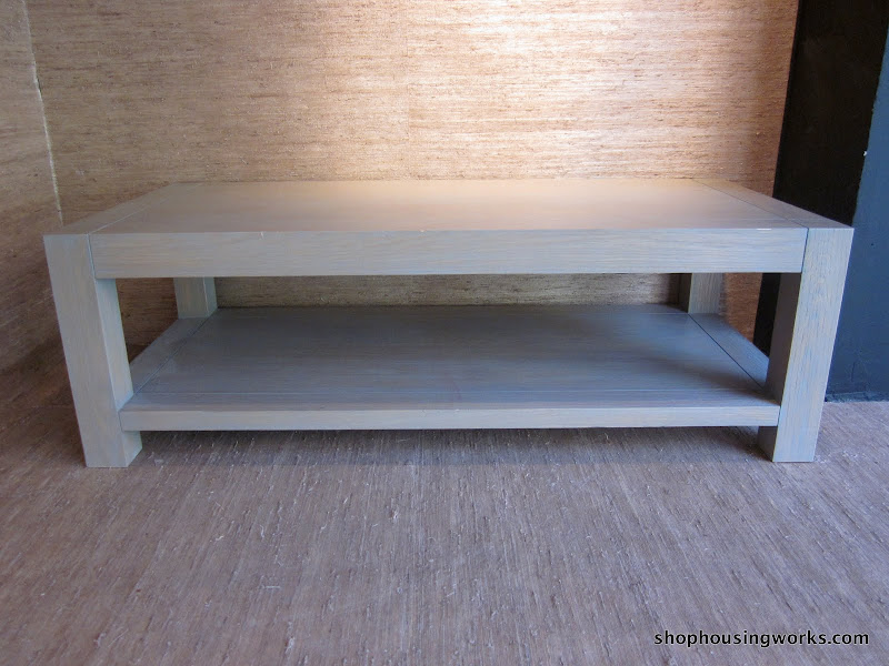 Pickled  Wood Coffee Table 