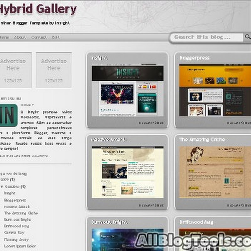 【Hybrid Gallery】Blogger Template 樣版推薦