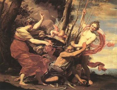 Padre Tempo sconfitto da Bellezza, Amore e Speranza - Simon Vouet
