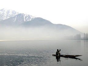 Srinagar, in Kashmir d'Inverno