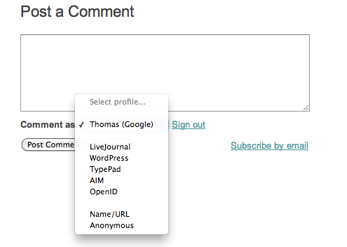 How To Comment Blogger