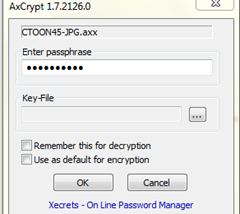 เก็บไฟล์ไว้เป็นความลับ AxCrypt