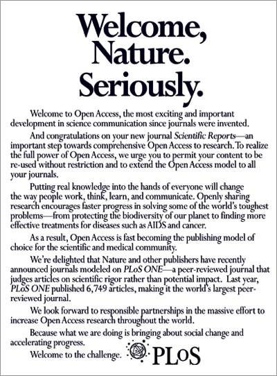 Welcome Nature. Seriously.