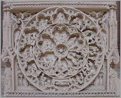 Túmulo de D. Pedro I - Roda da Vida e Roda da Fortuna (Mosteiro de Alcobaça) Túmulo de D. Pedro I - Roda da Vida e Roda da Fortuna (Mosteiro de Alcobaça)