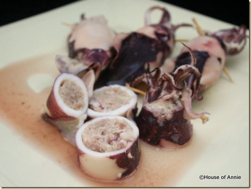 steamed stuffed squid steamed stuffed squid