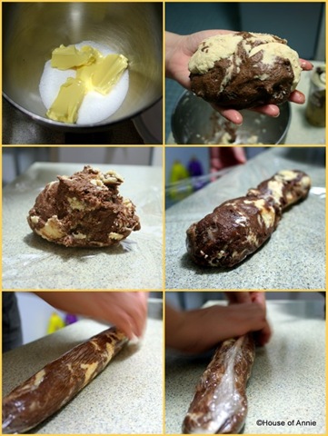[Making and rolling the marble cookie log[2].jpg]