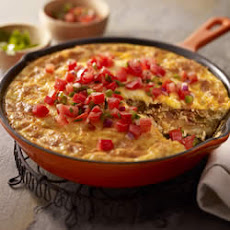 Chorizo, Potato and Green Chile Omelet