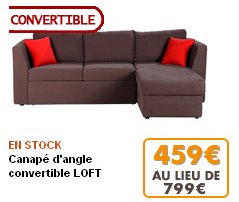 Canape angle convertible discount 