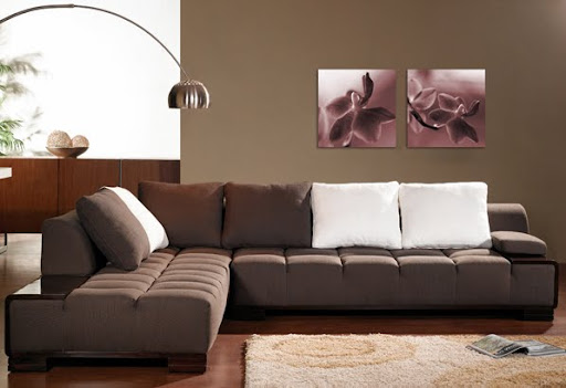 Canape angle tissu contemporain Canape angle tissu contemporain