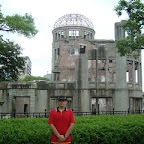 Último destimo del viaje. Hiroshima, primera ciudad afectada por una bomba átomica. Aquí pueden ver el Domo-A, único edificio que prevalece desde el bombazo.