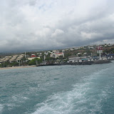 Über der Insel hängen fast immer dicke, graue Wolken