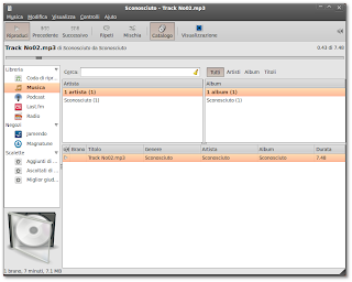 Rhythmbox 0.12.5 su Ubuntu