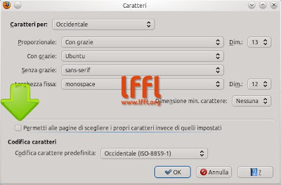 Font "Ubuntu" su Firefox