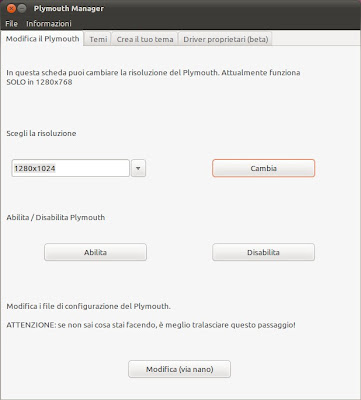 Plymouth Manager Ubuntu