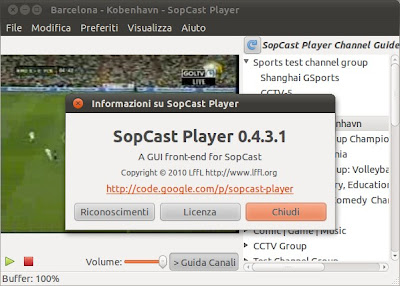 Sopcast Ubuntu 10.10 Maverick