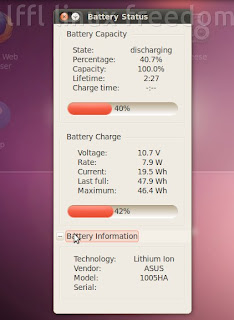 Battery Status Ubuntu