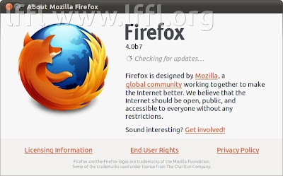 Firefox 4.0 beta 7 Ubuntu