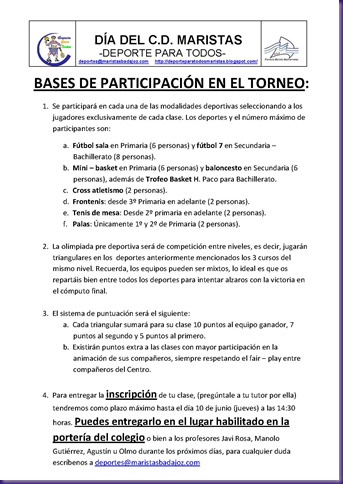 bases participación día del Club Junio 2010